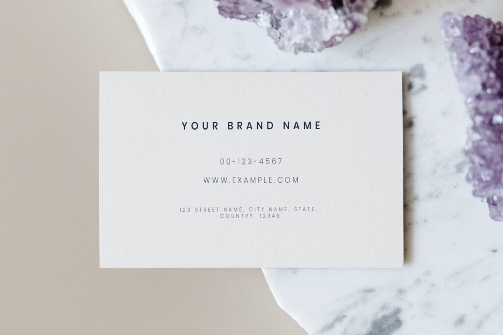 Business Card Mockup On A Marble Countertop 2022 12 15 23 51 19 Utc