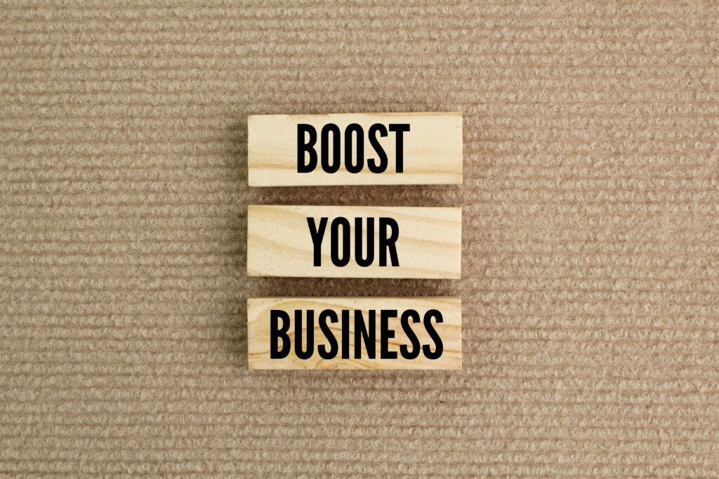 Sticks Arranged With The Words Boost Your Business 2023 04 11 01 15 48 Utc